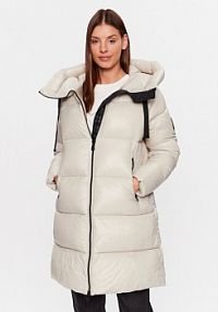 Kurtka puchowa Save The Duck beżowa damska Płaszcz zimowy