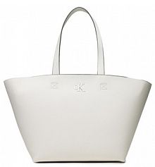 Torebka shopperka Calvin Klein Jeans biała 