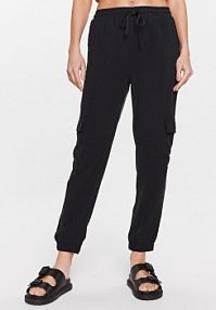 Spodnie eleganckie Moss Copenhagen czarne damskie Materiałowe