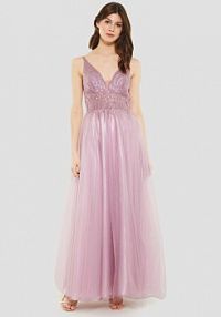 Sukienka wieczorowa Swing różowa 