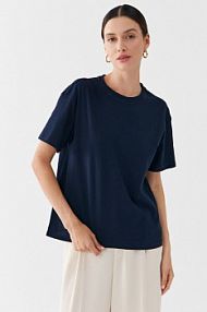 T-shirt United Colors Of Benetton granatowy damski 