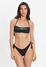 Strój kąpielowy Emporio Armani czarny Bikini