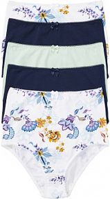 Figi z wysoką talią (5 par), z bawełny organicznej  Bonprix