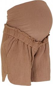 Szorty ciążowe z bawełnianego muślinu  damskie Bonprix