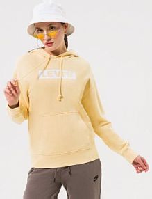 Bluza z kapturem Levi’s beżowa damska Levi's   Graphic Standard Hoodie