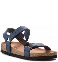 Sandały na obcasie Scholl granatowe