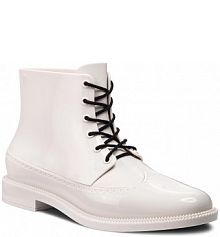 Botki na obcasie Melissa białe Brogue High Ad 32341 White 01177
