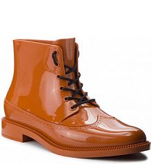 Botki na obcasie Melissa brązowe Brogue High Ad 32341 Brown 01459