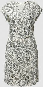 Sukienka mini z wiązanym paskiem Part Two granatowa EAN 30306061