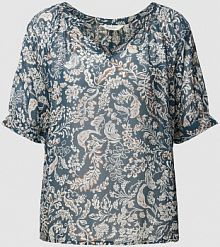 Bluzka we wzory na całej powierzchni Part Two granatowa damska EAN 30307904