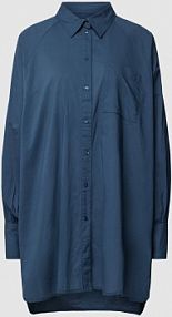 Długa bluzka z wykładanym kołnierzem Part Two granatowa damska EAN 30305944