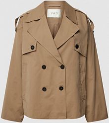 Trencz z kołnierzem z połami model YASMINKI beżowy EAN 26031876