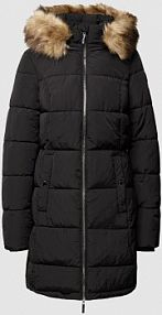 Płaszcz pikowany z kapturem model Bac Fransa czarny damski EAN 20612135