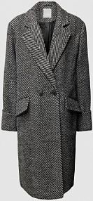 Płaszcz ze wzorem w zygzaki model Palma Fransa czarny damski EAN 20612122