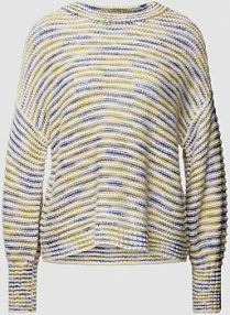 Sweter z dzianiny o kroju oversized z dodatkiem lnu model Lea Fransa beżowy damski EAN 20611401