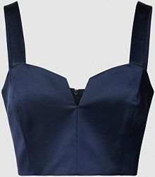 Top krótki z dekoltem w kształcie serca Swing granatowy damski EAN 1AE01000