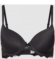 Biustonosz z koronkowym obszyciem model VITTORIA Lascana czarny EAN ZA-503