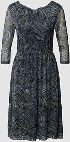 Sukienka mini z półprzezroczystym obszyciem Zero oliwkowa EAN 1081371849