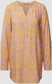 Tunika z wiskozy ze wzorem na całej powierzchni montego pomarańczowa EAN 2867705575