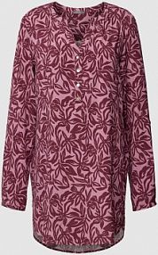 Tunika z wiskozy ze wzorem na całej powierzchni montego różowa EAN 2867705575