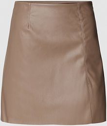 Spódnica mini z imitacji skóry model CLARA Noisy May szara EAN 27021277