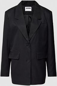 Żakiet z kołnierzem z połami model MILLA Noisy May czarny EAN 27023367