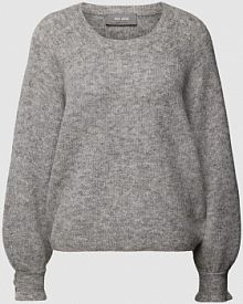 Sweter z dzianiny z okrągłym dekoltem model TALLI MOS MOSH szary damski EAN 153940