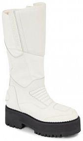 Kozaki Tommy Jeans białe damskie