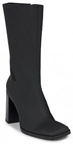 Botki na obcasie Calvin Klein Jeans czarne