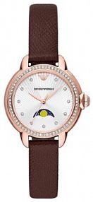 Zegarek Emporio Armani brązowy damski