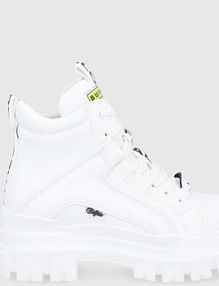 Botki Buffalo  białe damskie 1622046