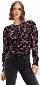 Bluzka Desigual  czarna damska 23WWBW36