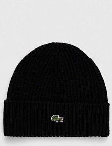 Czapka zimowa Lacoste  czarna damska RB0001