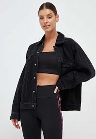 Kurtka jeansowe adidas Originals  czarna damska IJ8337