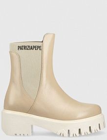 Botki na obcasie PATRIZIA PEPE  beżowe CY9814.L011.B