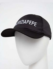 Czapka z daszkiem PATRIZIA PEPE  czarna damska 8F1650.J004