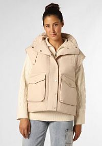 Kamizelka puchowa  Kobiety beżowa jednolity L Y.A.S damska