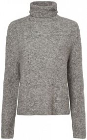 Sweter  z dodatkiem alpaki Kobiety szary marmurkowy XS MOS MOSH damski