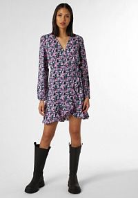 Sukienka  Kobiety Sztuczne włókno zielona/lila/wielokolorowa nadruk XS Aygill's