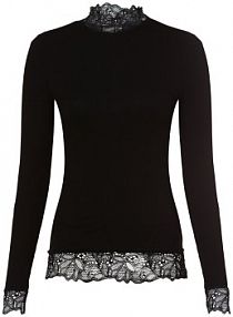 Koszulka z długim rękawem   YASElle czarny Y.A.S damski