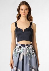 Gorset  Kobiety Satyna niebieski jednolity 34 Swing damski