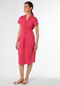 Sukienka  Kobiety Bawełna wyrazisty róż jednolity 38 Tommy Hilfiger