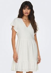 Sukienka codzienna ONLY biała 15289687  Regular Fit