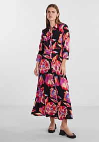 Sukienka YAS wielokolorowa Koszulowa