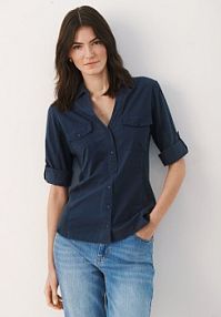 Koszula Part Two granatowa damska 