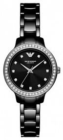 Zegarek Emporio Armani czarny damski 