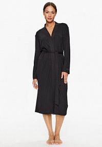 Szlafrok Guess czarny damski Piżama