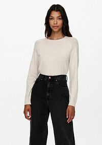 Sweter ONLY beżowy damski Rica 15204279  Regular Fit