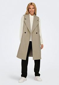 Kamizelka JDY beżowa damska 