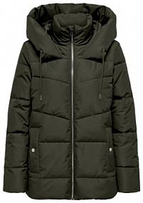 Kurtka puchowa JDY zielona damska Zimowa